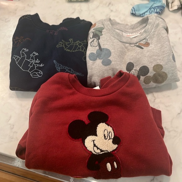 Disney Target toddler sweatshirts Mickey Mouse price is for all three - Picture 1 of 4